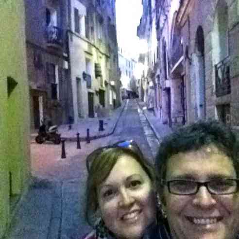 In the streets of Bonifacio, the southernmost point of Corsica, just across the water from Sardinia