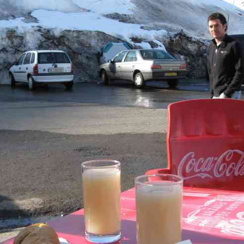 Lunch table with cheese