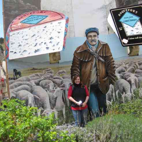 Seana with Roquefort mural