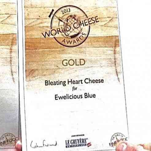 Ewelicious cheese won a gold medal at the 2013 World Cheese Awards.